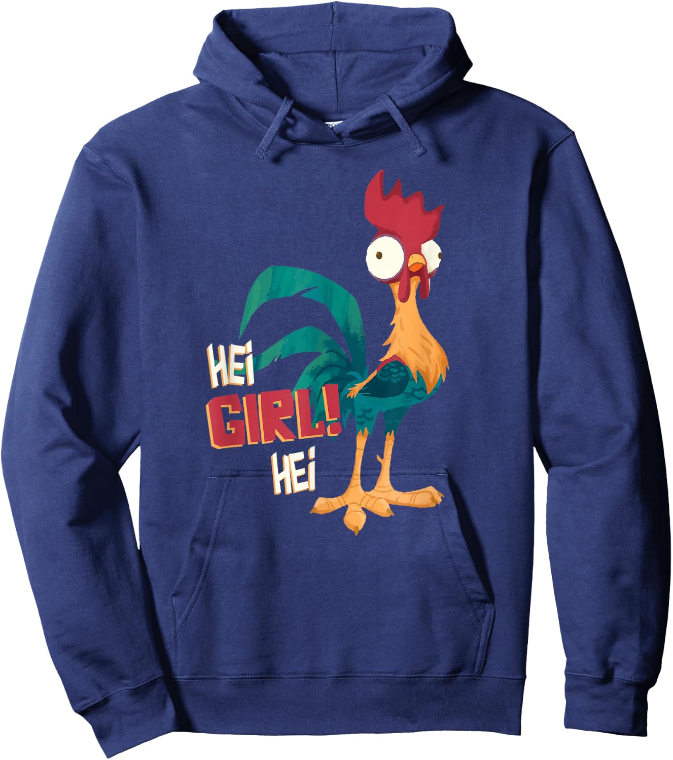 Disney Moana Hei Hei Chicken Hei Girl Hei Hoodie - Hoodie | Navy
