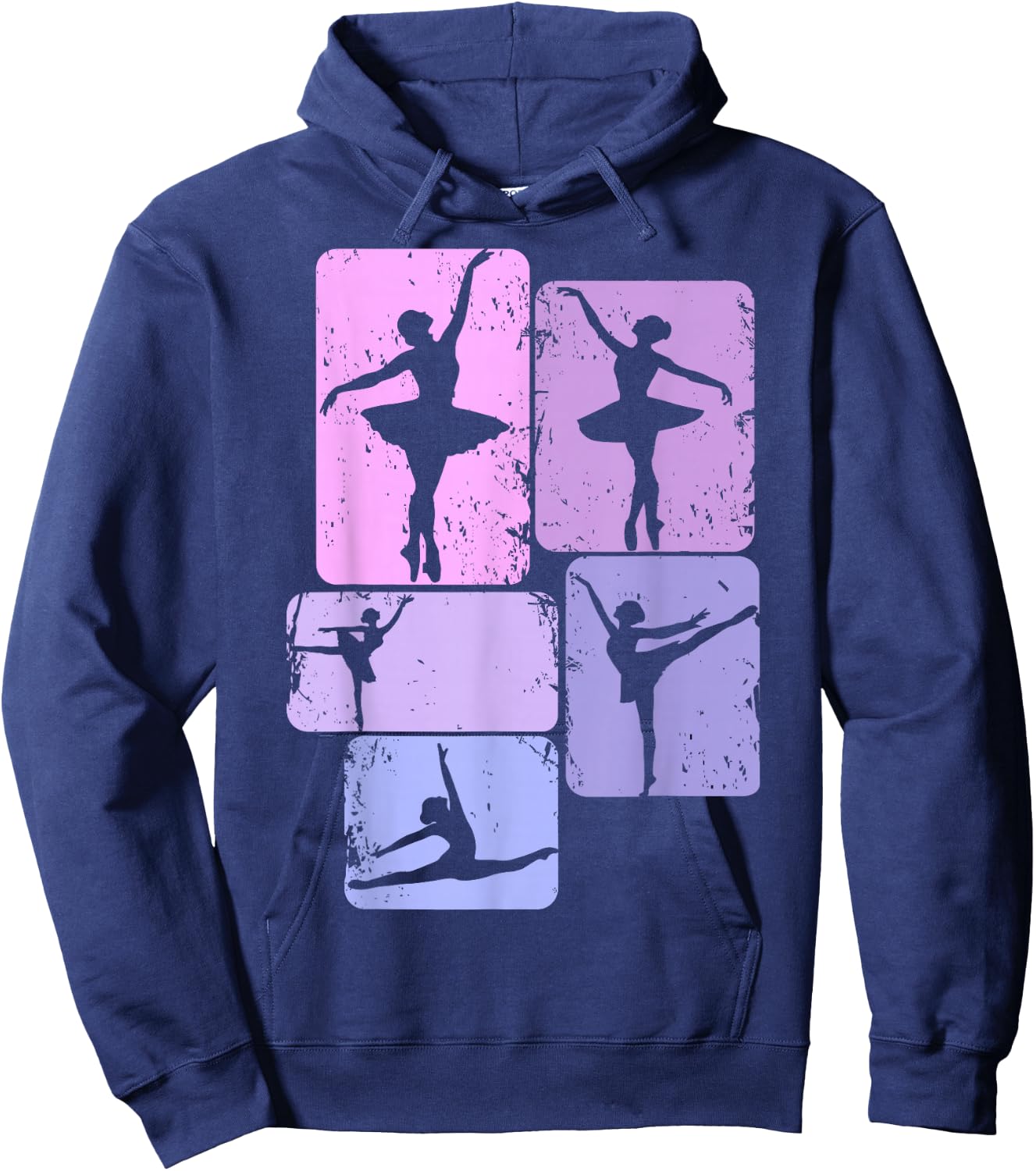 Ballerina Ballet Girls Women Children Hoodie - Hoodie | Navy