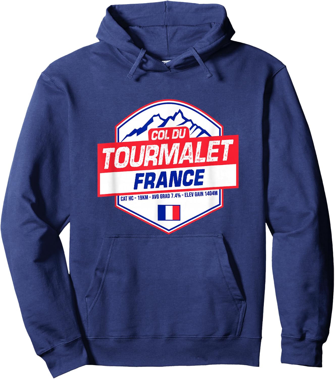 Col du Tourmalet Cycling In France Road Cyclist Hoodie - Hoodie | Navy