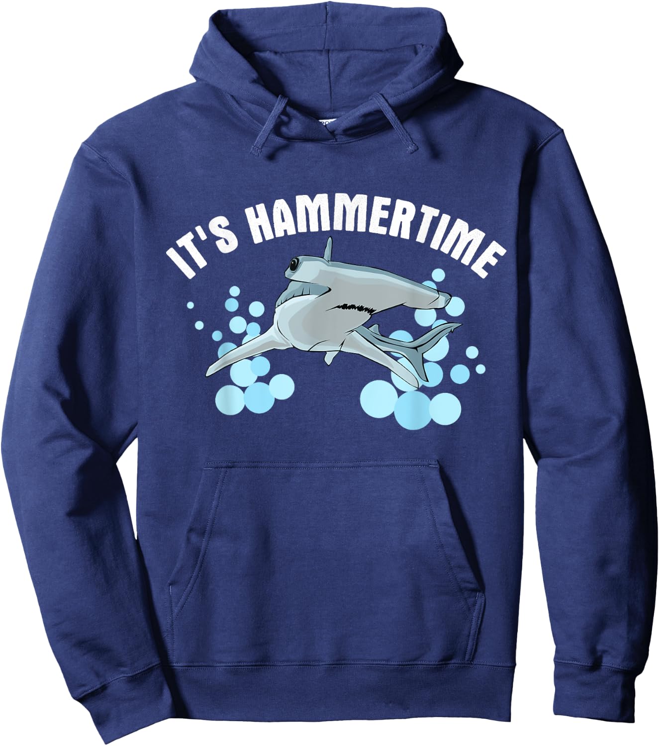 It's Hammer Time - Hammerhead Shark Hoodie - Hoodie | Navy