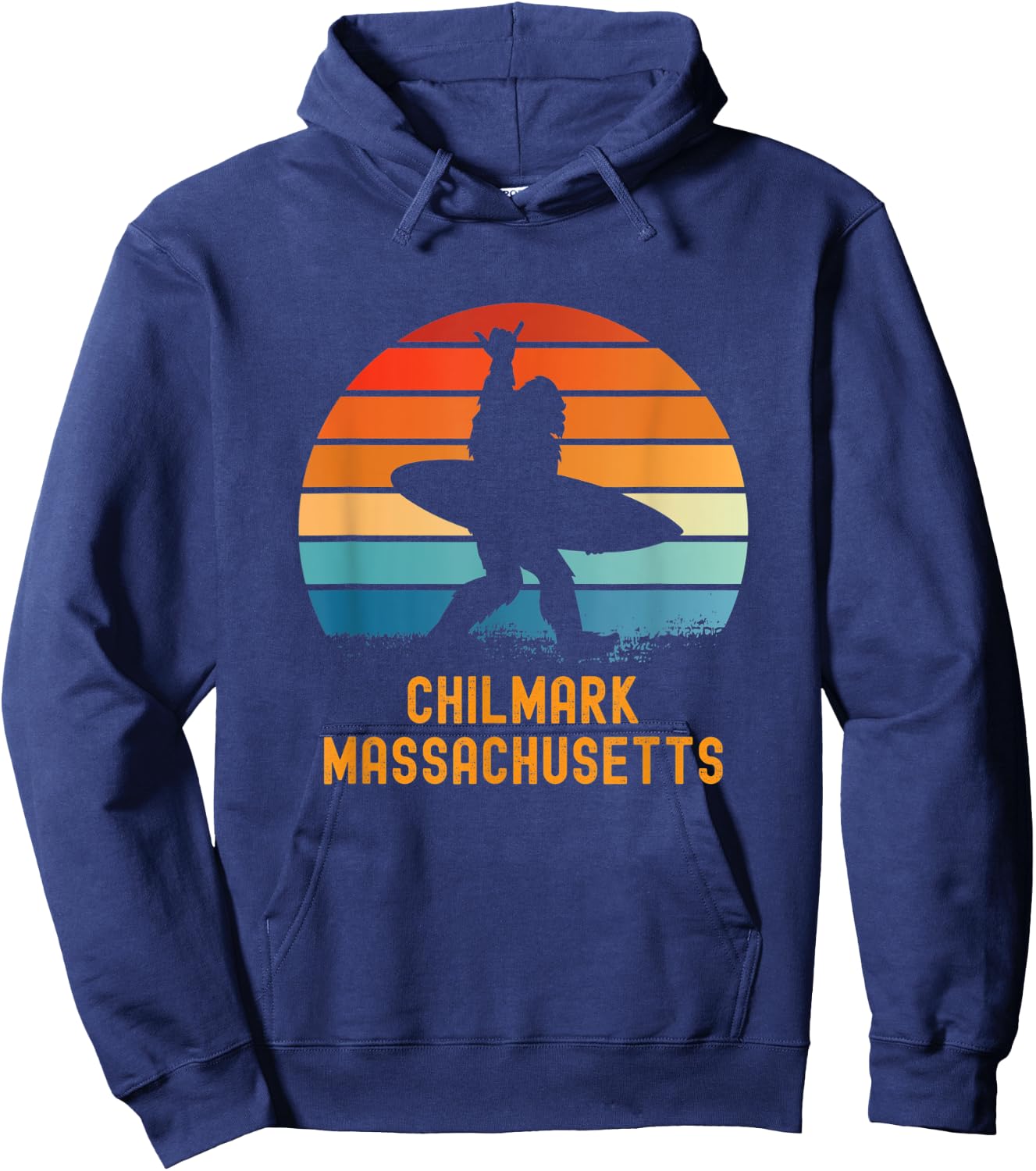 Chilmark - Massachusetts Sasquatch Souvenir Hoodie - Hoodie | Navy