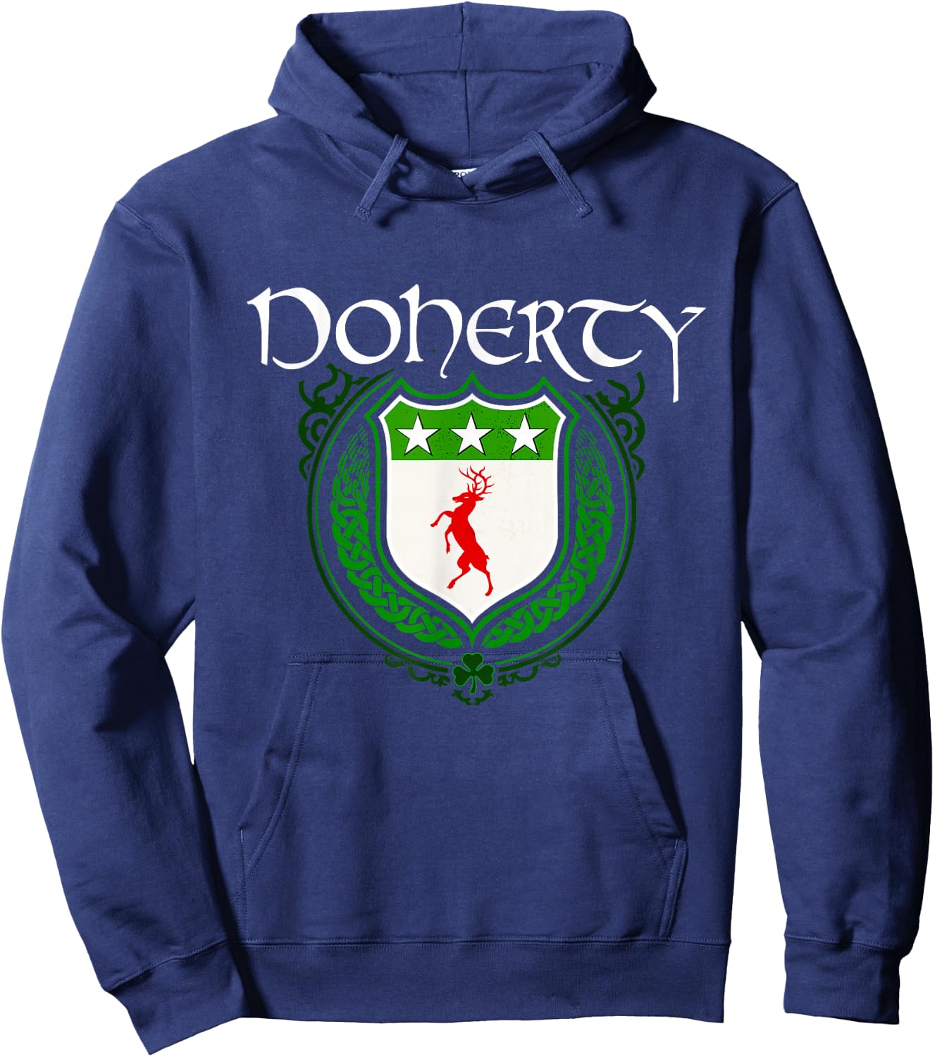 Doherty Surname Irish Clan Tartan Badge Ireland Hoodie - Hoodie | Navy