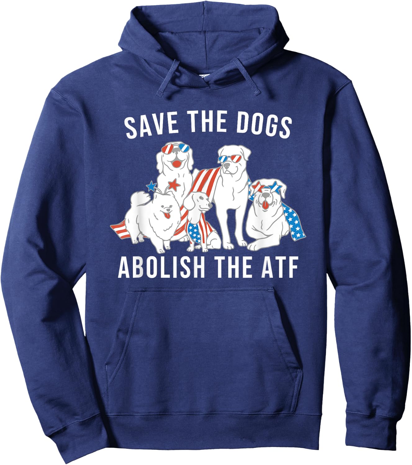 Save the Dogs Abolish the ATF Hoodie - Hoodie | Navy