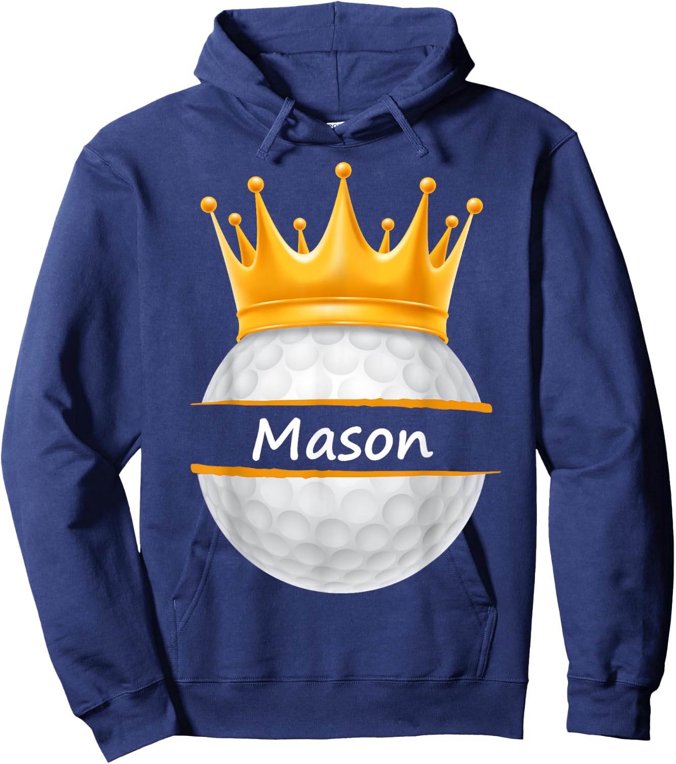 Novelty Golf Personalized Name Mason Sports Dad Hoodie - Hoodie | Navy