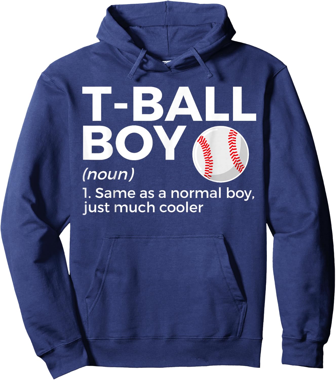 Teeball Boy Definition T-Ball Hoodie - Hoodie | Navy