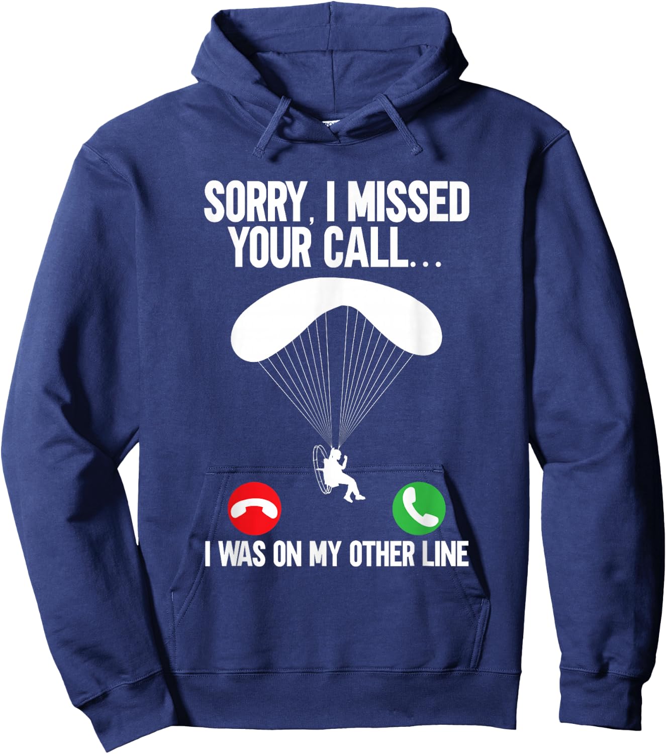 Parasol Flying Motorised Paraglider Hoodie - Hoodie | Navy