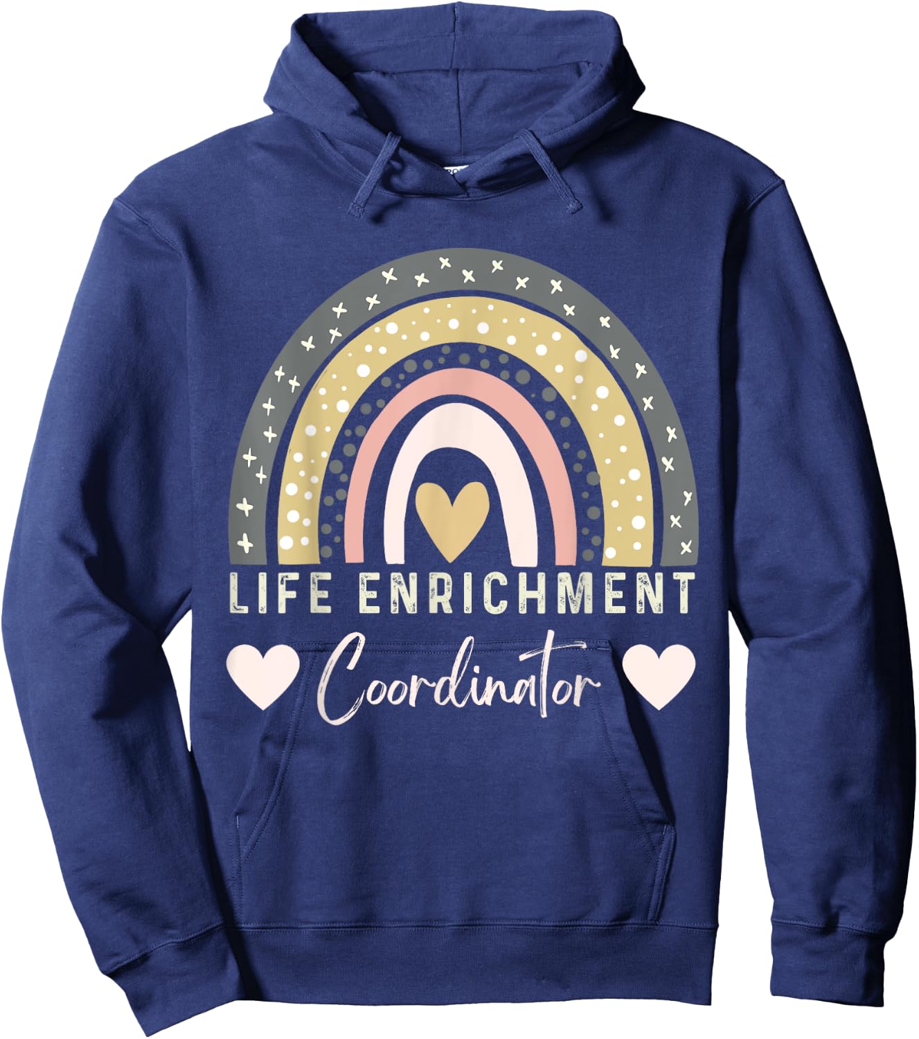 Rainbow Life Enrichment coordinator Hoodie - Hoodie | Navy