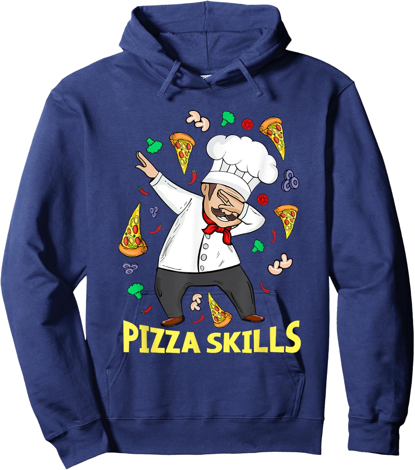 Pizza Chef Italian Pizza Lover Men Pizza Hoodie - Hoodie | Navy