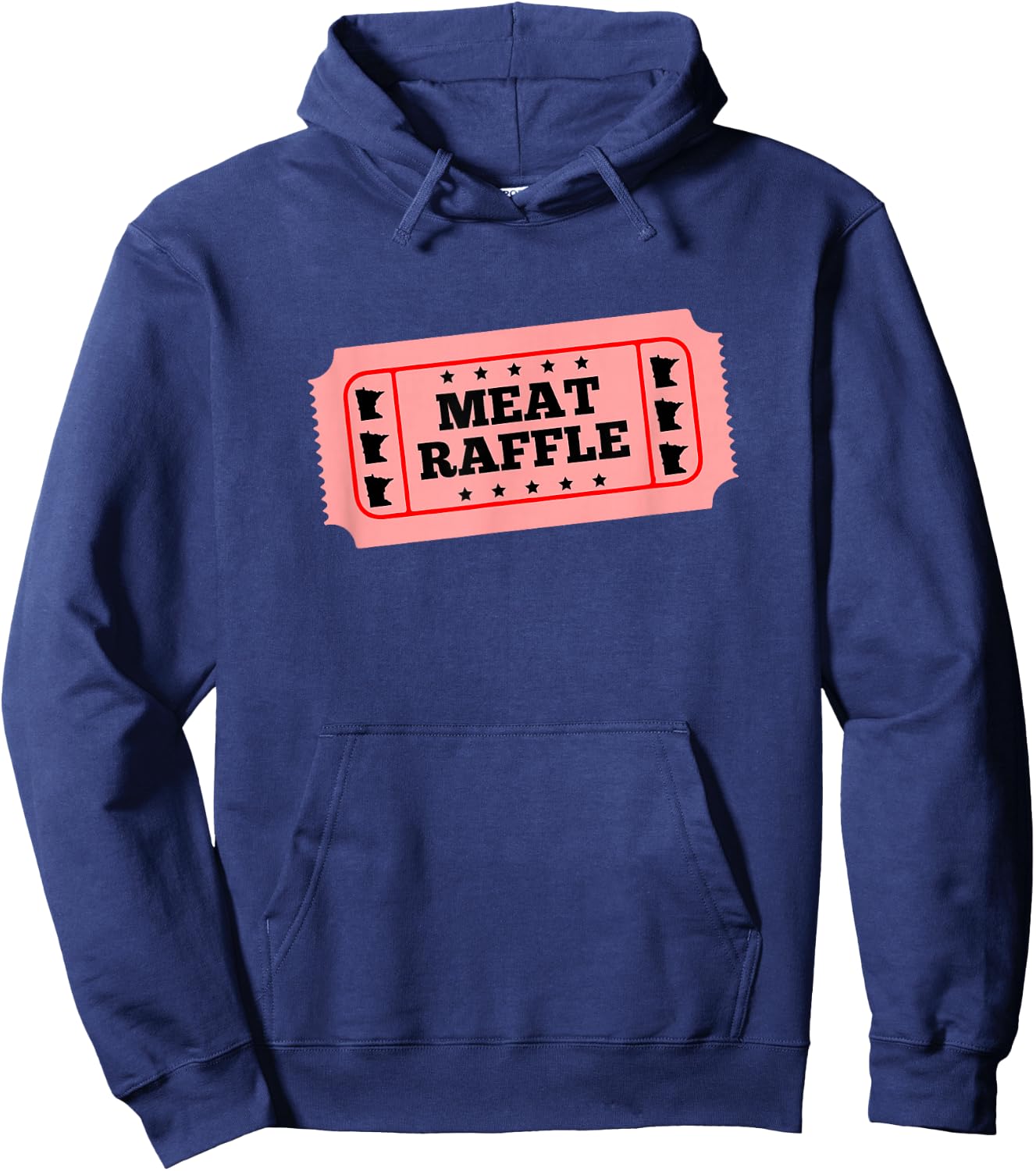 Meat Raffle Ticket Minnesota Hoodie - Hoodie | Navy
