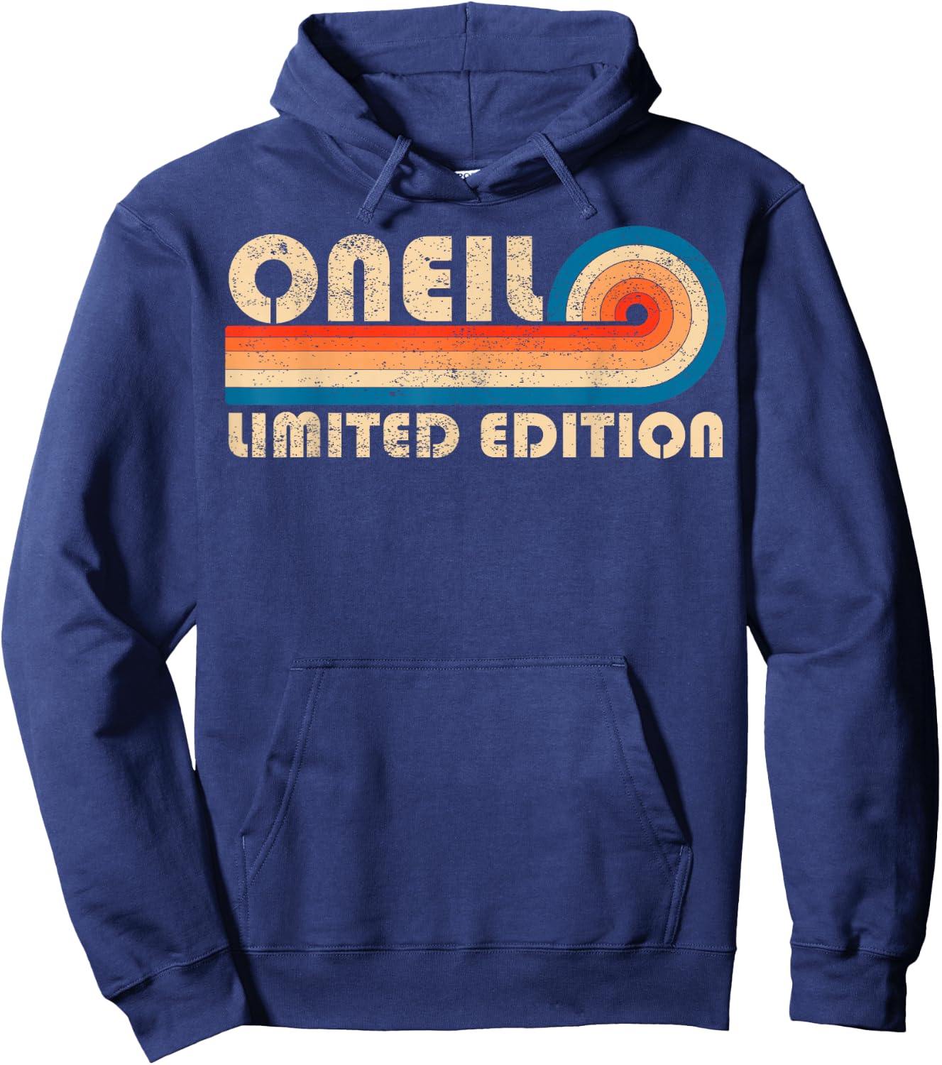 Oneil Surname Retro 80s 90s Birthday Reunion Hoodie - Hoodie | Navy