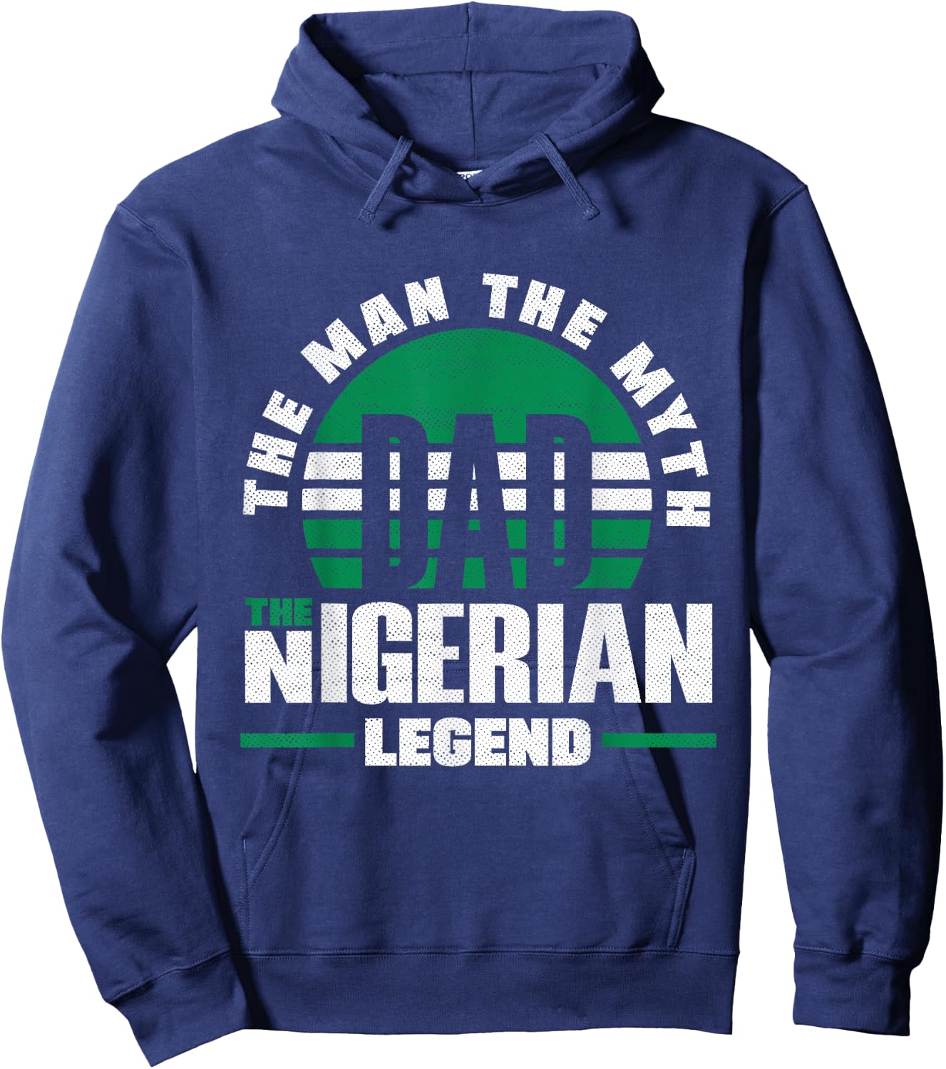 Nigeria Nigerian Nigeria Flag Fathers Day Hoodie - Hoodie | Navy