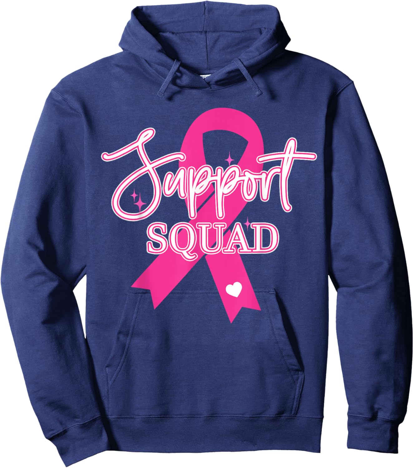Support Squad Breast Cancer - Support Squad Hoodie - Hoodie | Navy