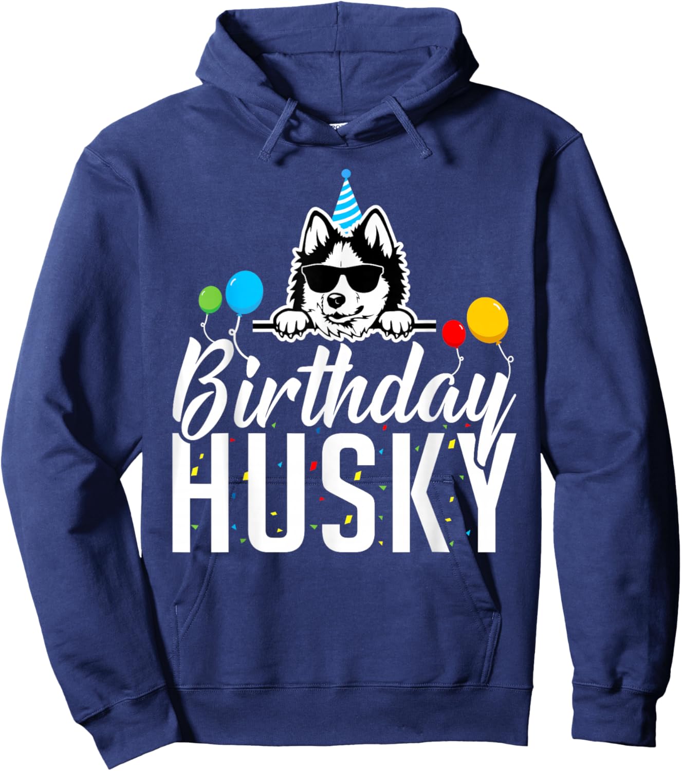 Birthday Husky Birthday Hoodie - Hoodie | Navy