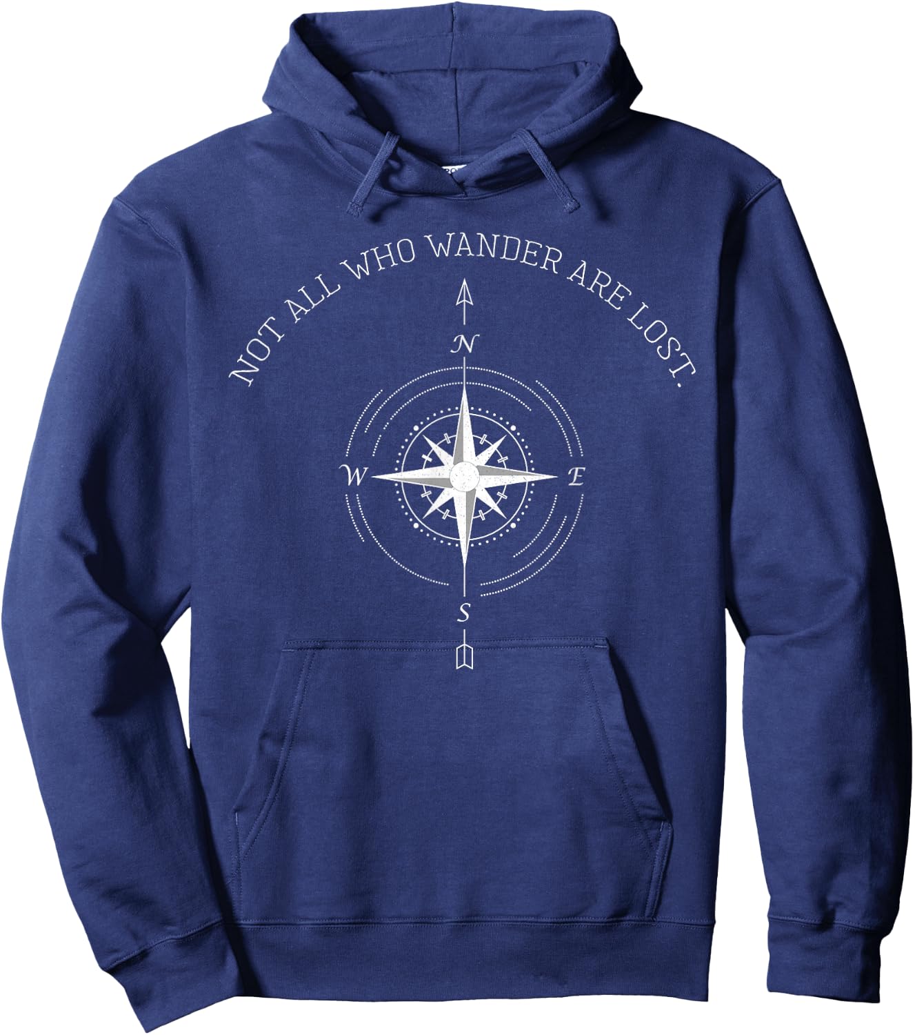 Not All Who Wander are Lost Travel Hoodie - Hoodie | Navy