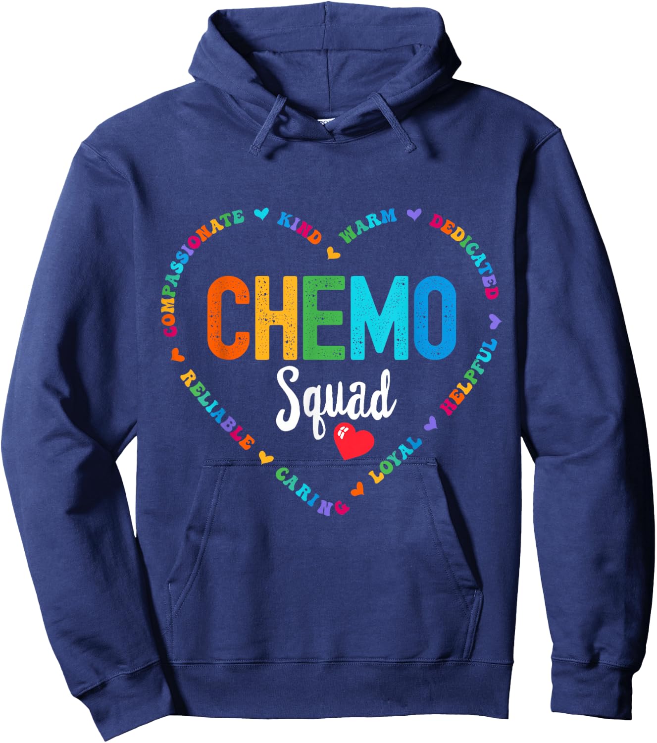 Chemo Squad Chemotherapy Oncology infusion Hoodie - Hoodie | Navy