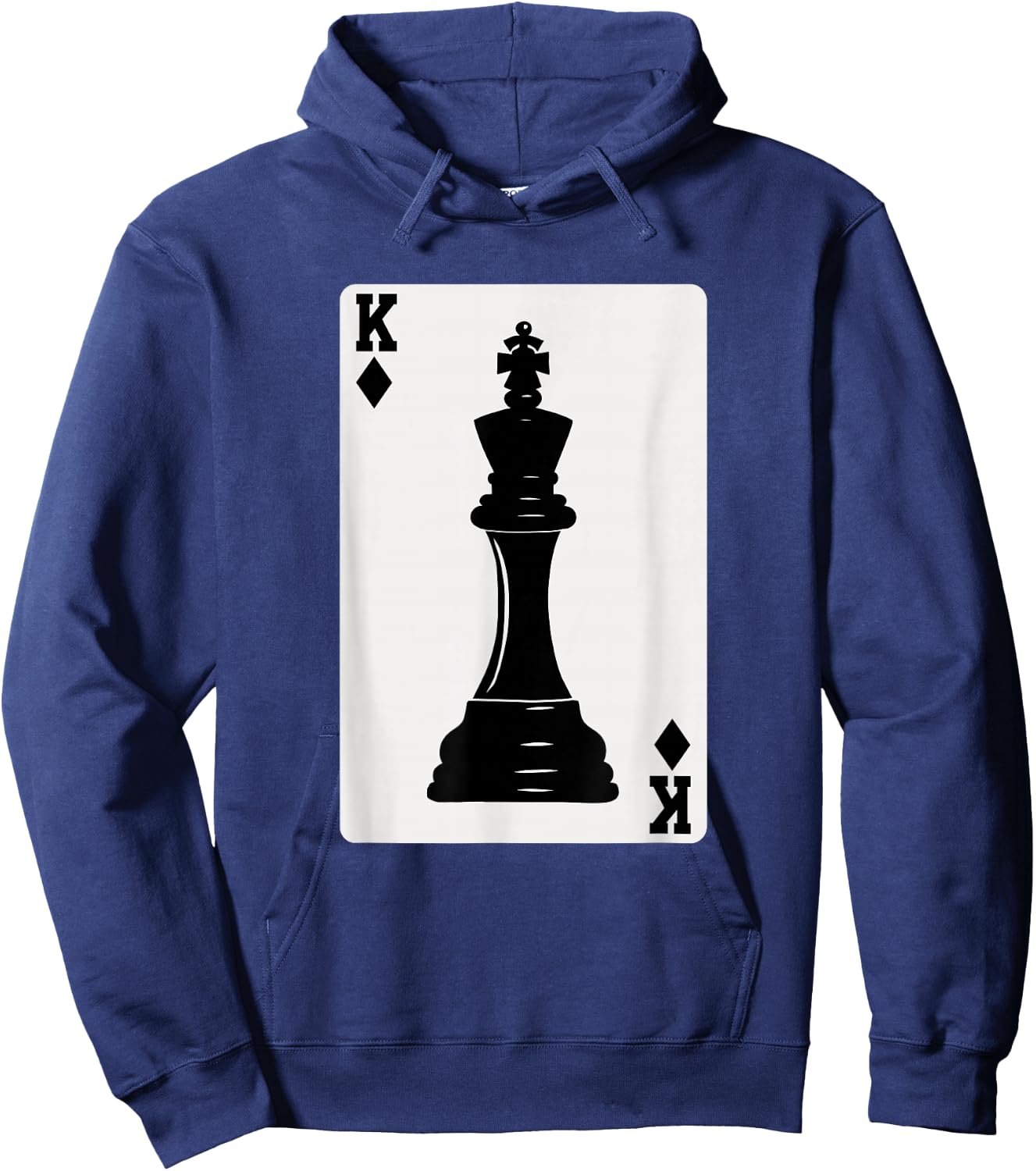 Chess King Playing Card Hoodie - Hoodie | Navy