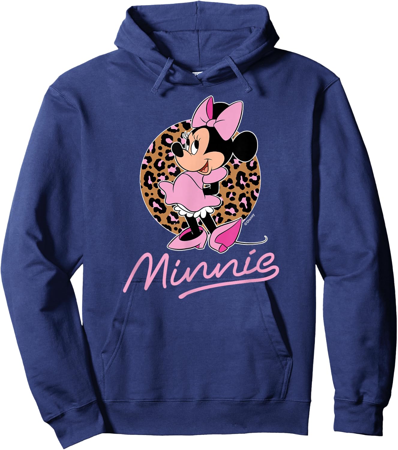 Disney - Minnie Leopard Print Hoodie - Hoodie | Navy