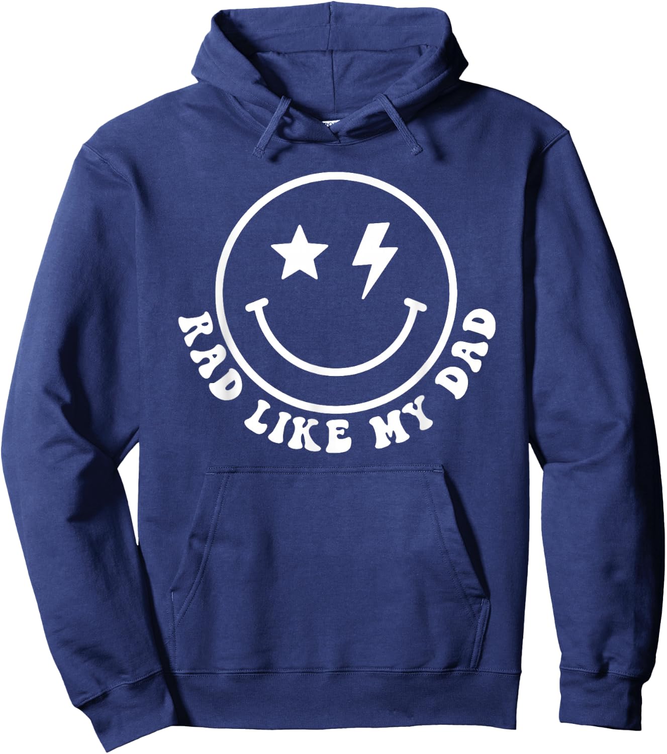 Rad Like My Dad Funny Retro I Love My Dad Hoodie - Hoodie | Navy