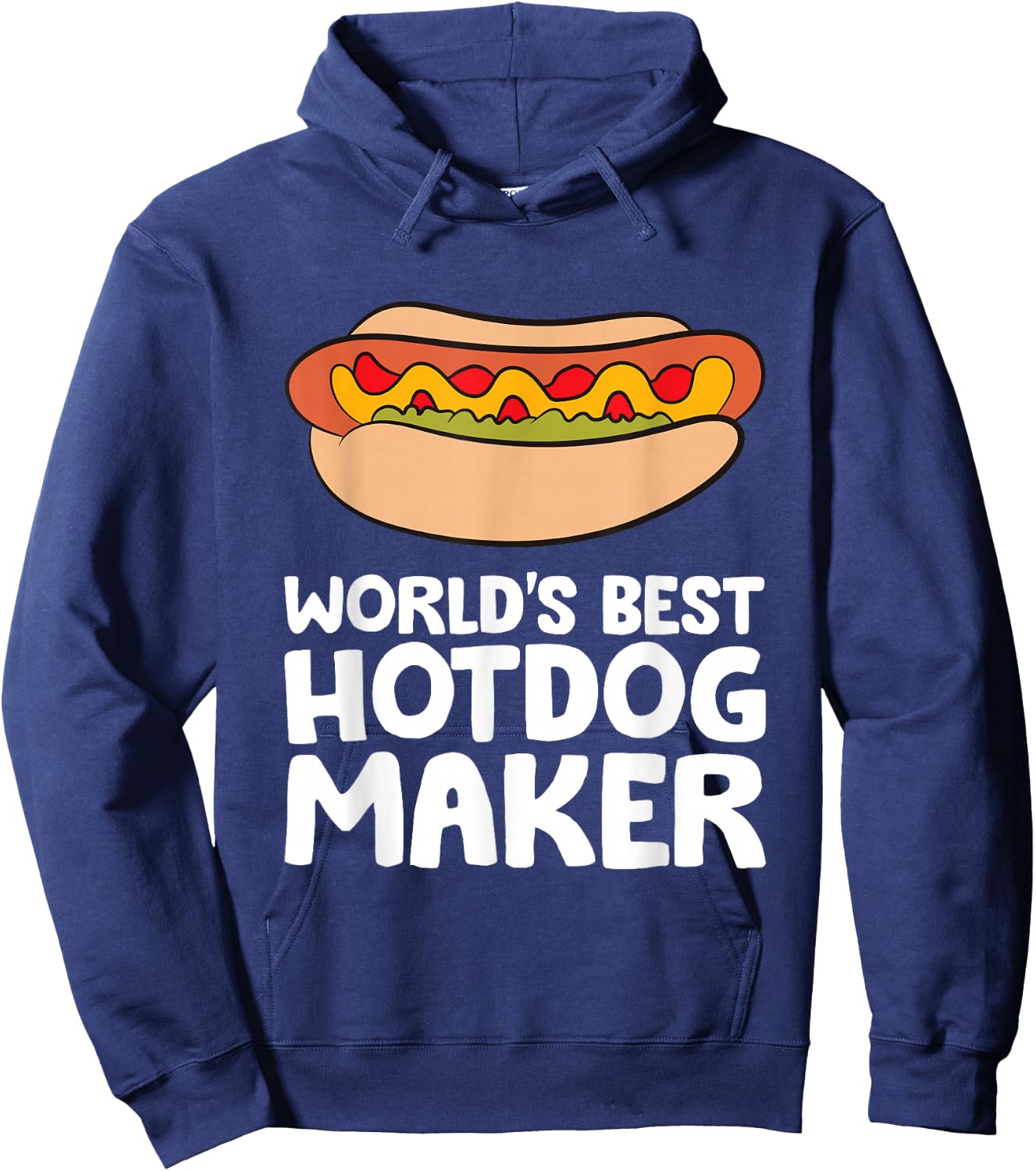 World's Best Hotdog Maker Funny Hot Dog Hoodie - Hoodie | Navy