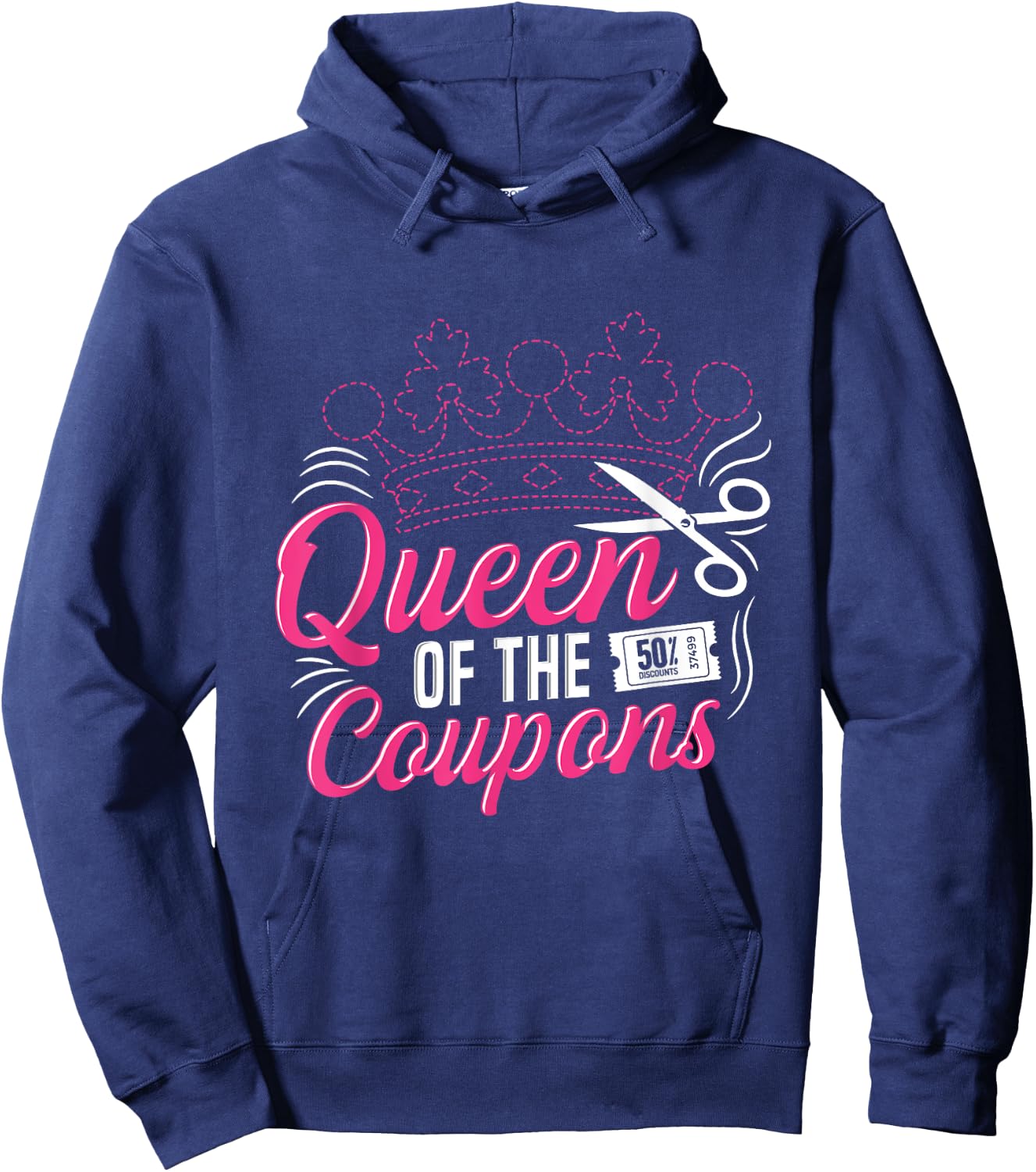 Queen of the coupons Design for a Coupon queen Hoodie - Hoodie | Navy