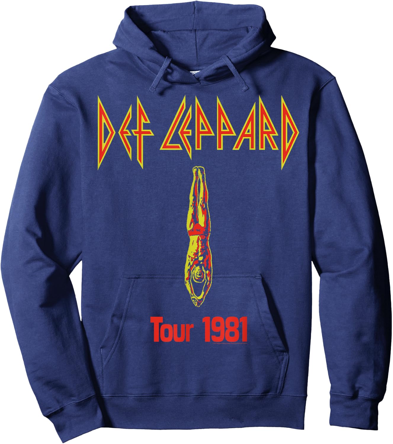 Def Leppard - Dive Hoodie - Hoodie | Navy