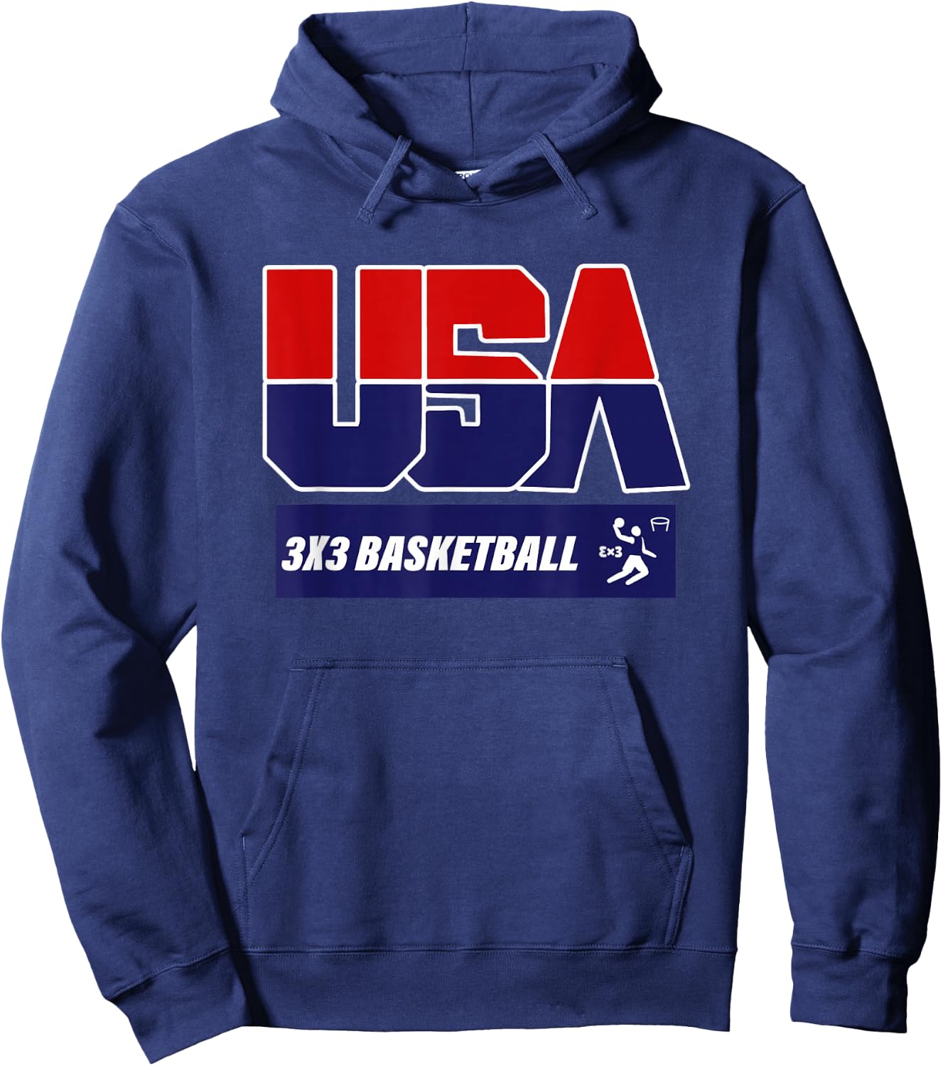 2021 USA 3x3 Basketball Hoodie - Hoodie | Navy