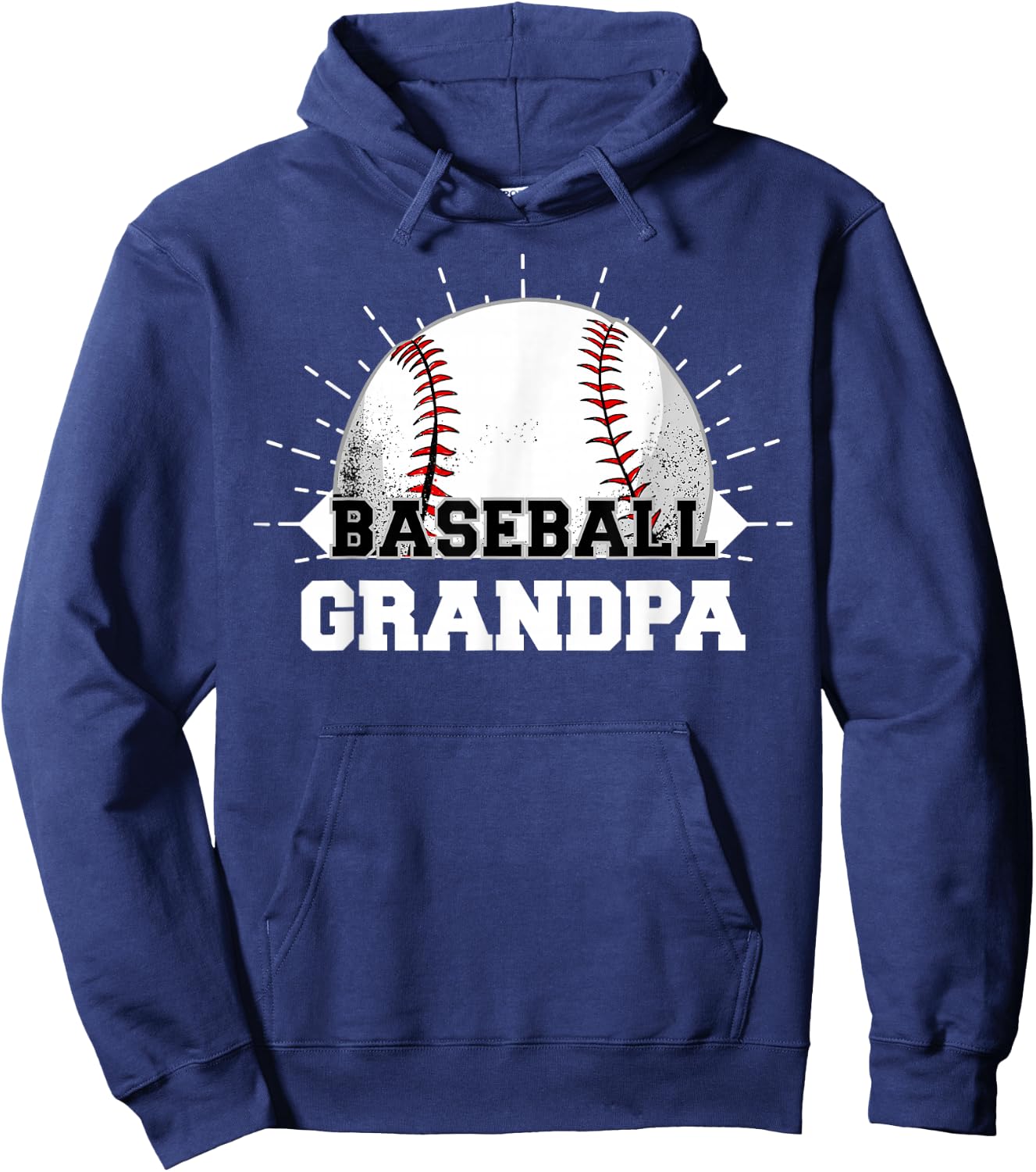 Game Day Sports Lover Funny Baseball Grandpa Hoodie - Hoodie | Navy