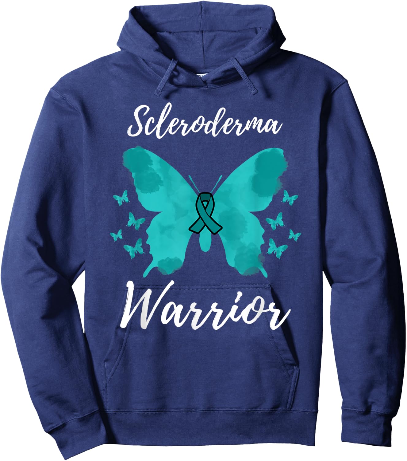 Scleroderma Warrior Scleroderma Awareness Hoodie - Hoodie | Navy