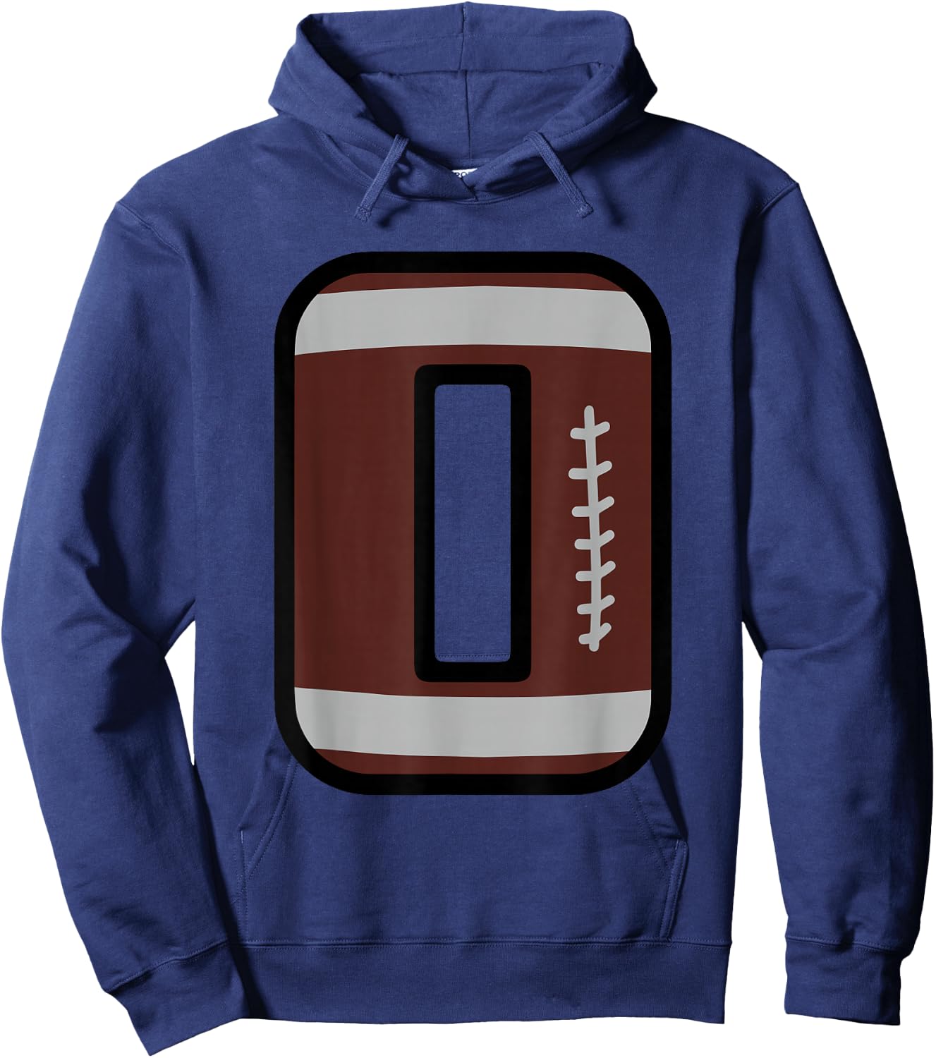 Number #0 Football Number Hoodie - Hoodie | Navy