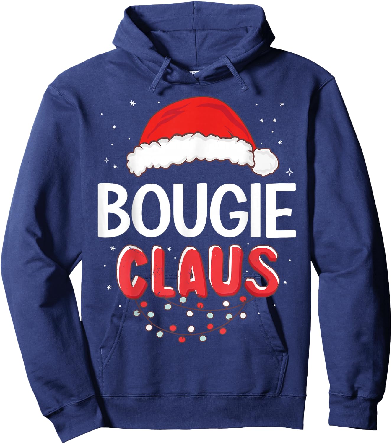 Bougie Santa Claus Christmas Matching Costume Hoodie - Hoodie | Navy
