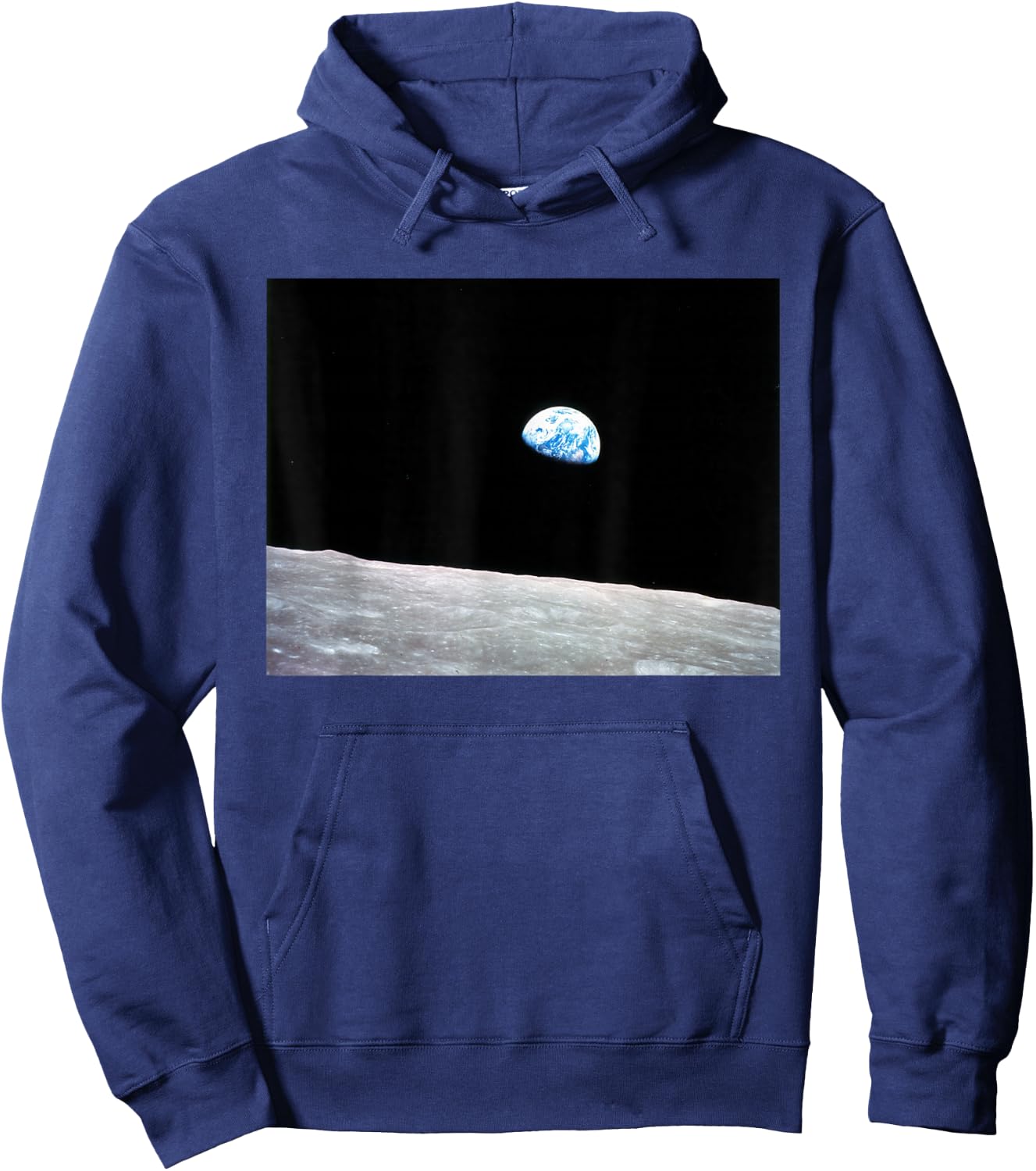 Earthrise - On The Moon Earth From Space Hoodie - Hoodie | Navy