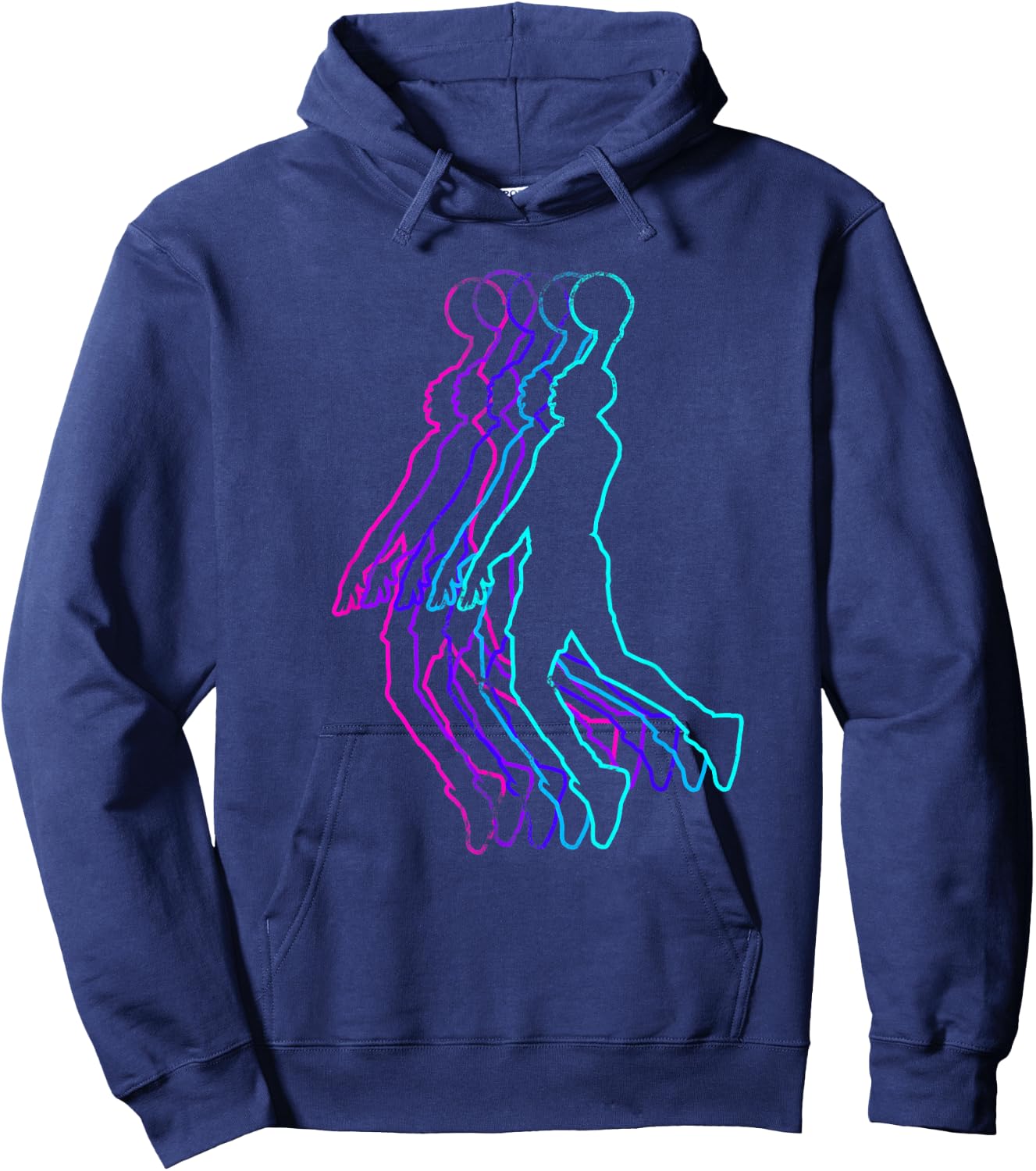Basketball Kids Youth Player Slam Dunk Teens Hoodie - Hoodie | Navy