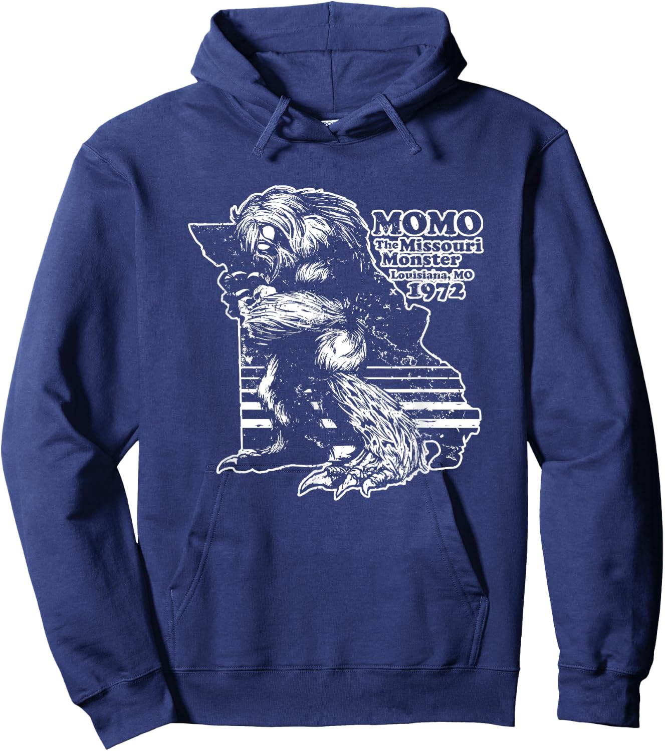 Momo The Missouri Monster Hoodie - Hoodie | Navy