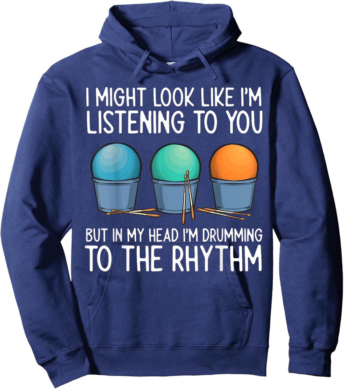 Cardio Drumming Gym Fitness Class Workout Hoodie - Hoodie | Navy