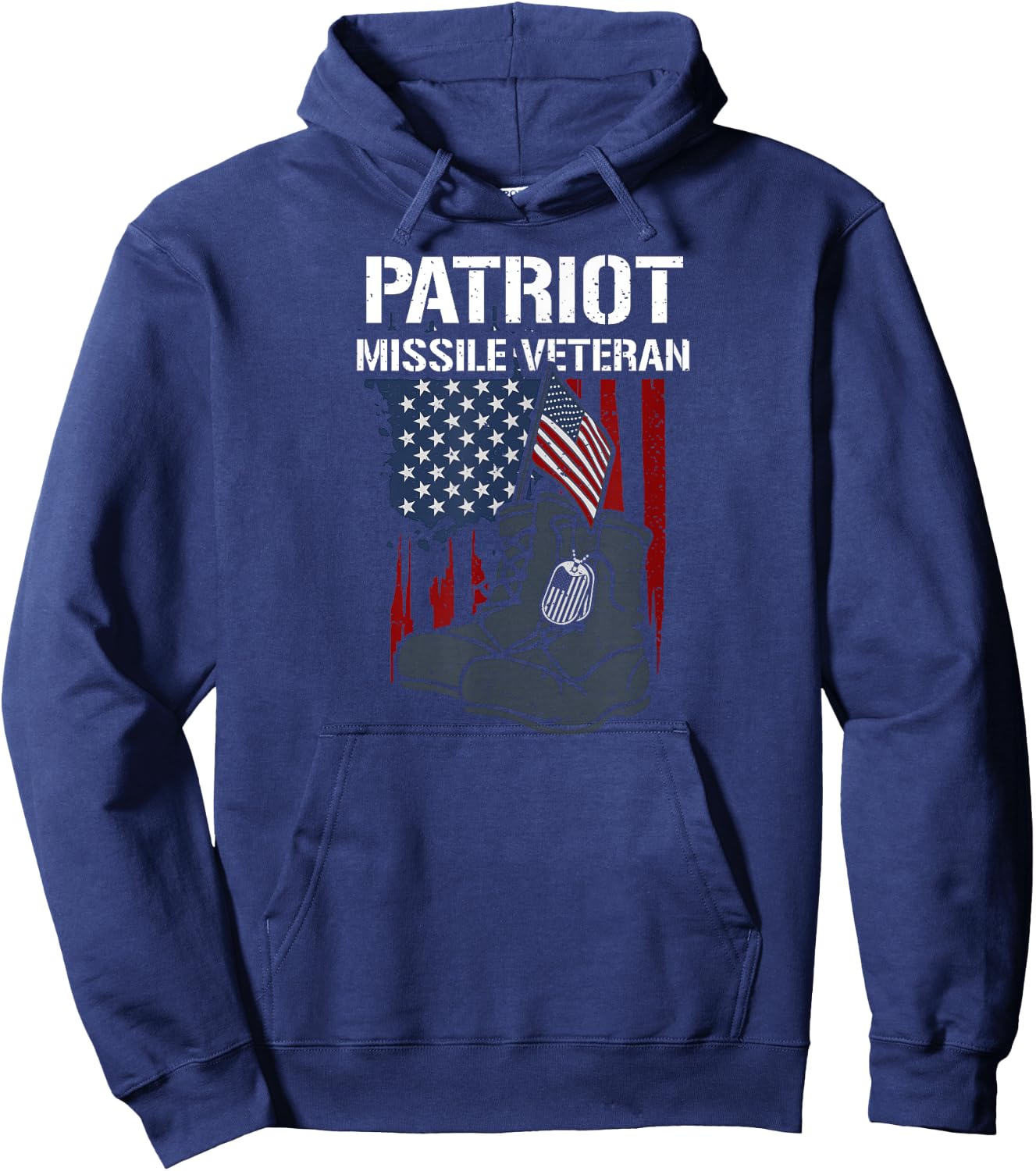 Honor: Patriot Missile Veteran - Memorial Day Hoodie - Hoodie | Navy