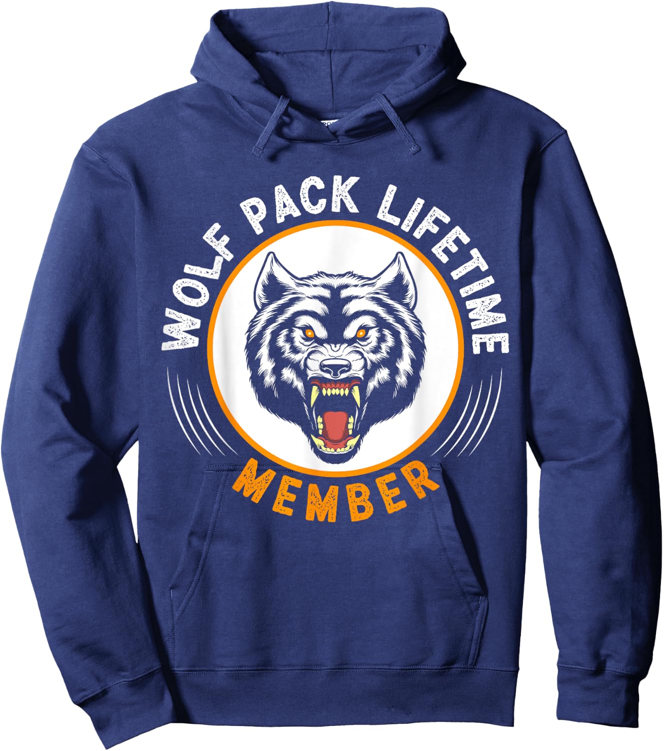 Wolf Pack Lifetime Member Hoodie - Hoodie | Navy