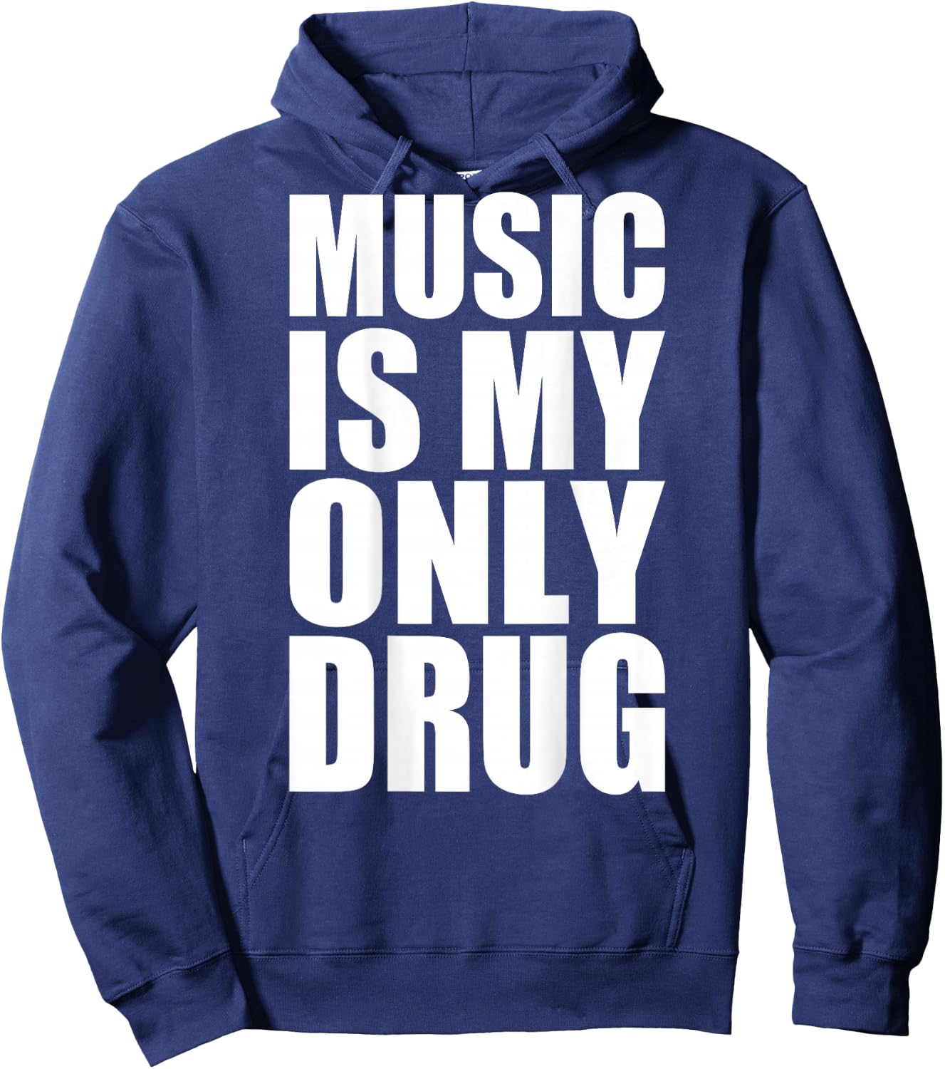Music is My Only Drug Hoodie - Hoodie | Navy