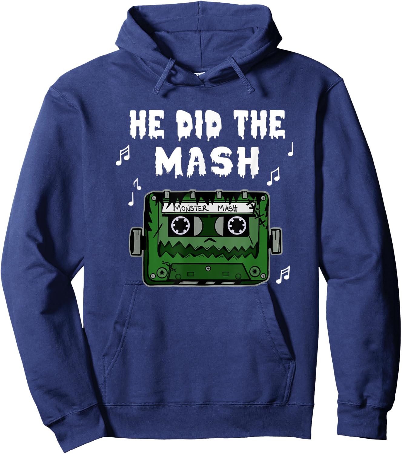 Frankenstein Monster Cassette Tape Halloween Hoodie - Hoodie | Navy