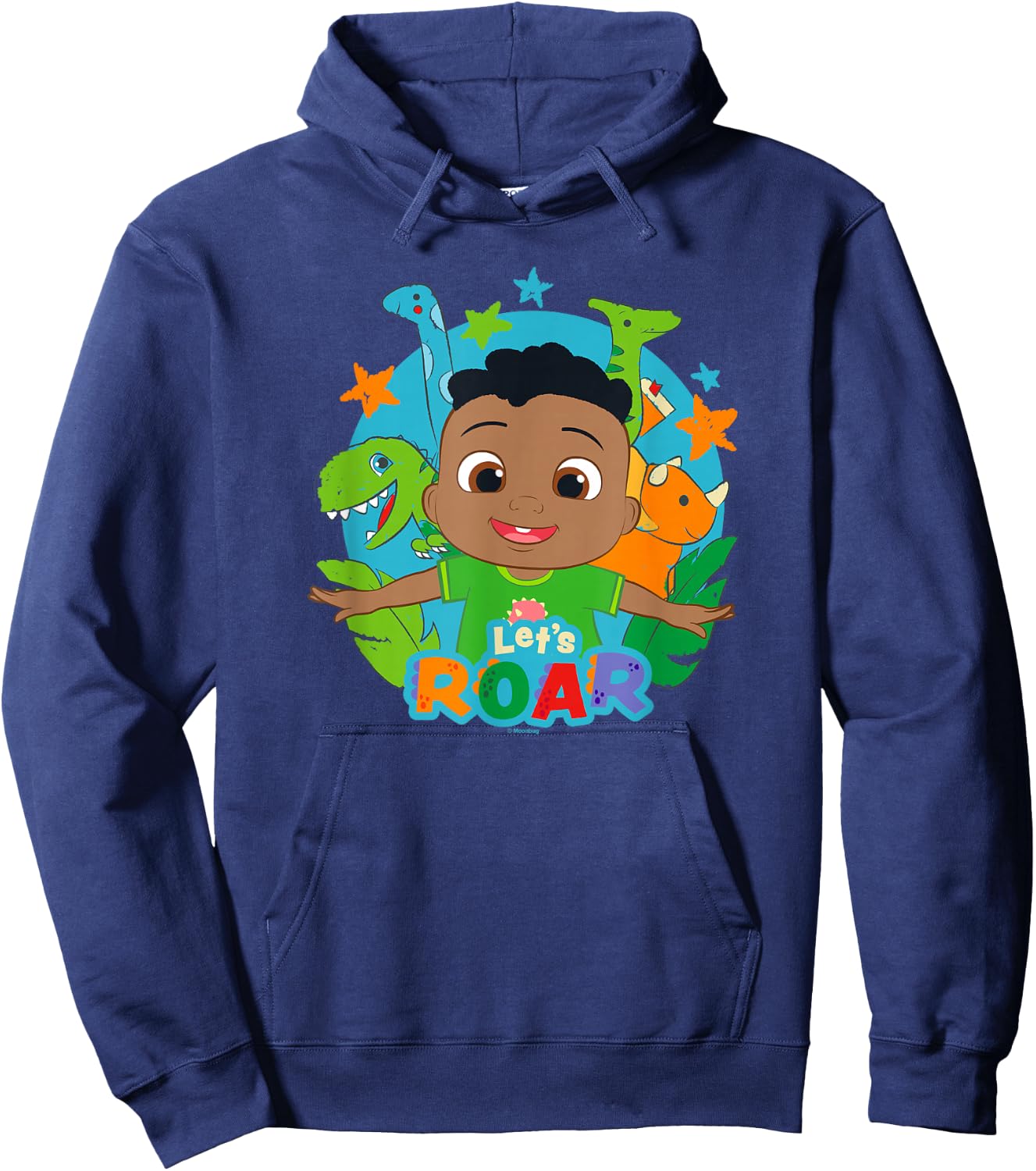 CoComelon Cody Let's Roar Dino Box Up Hoodie - Hoodie | Navy