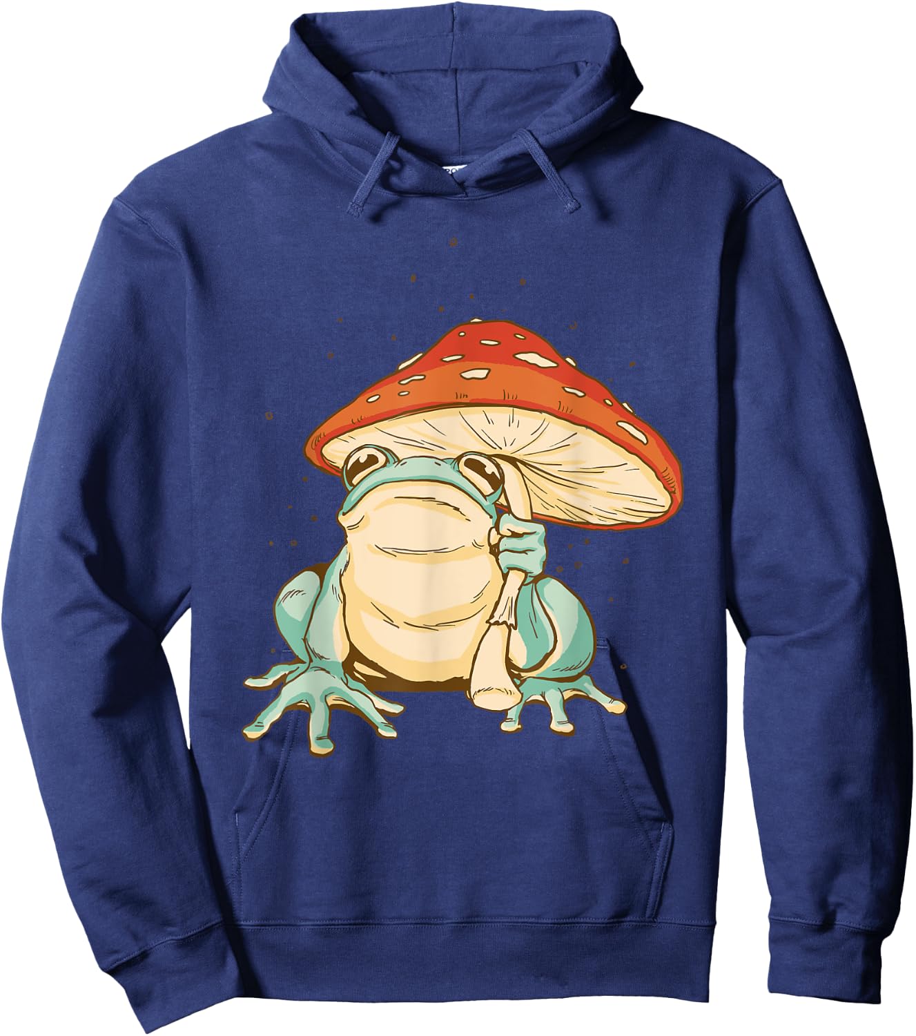 Frog Mushroom Umbrella Toad Amphibian Hoodie - Hoodie | Navy