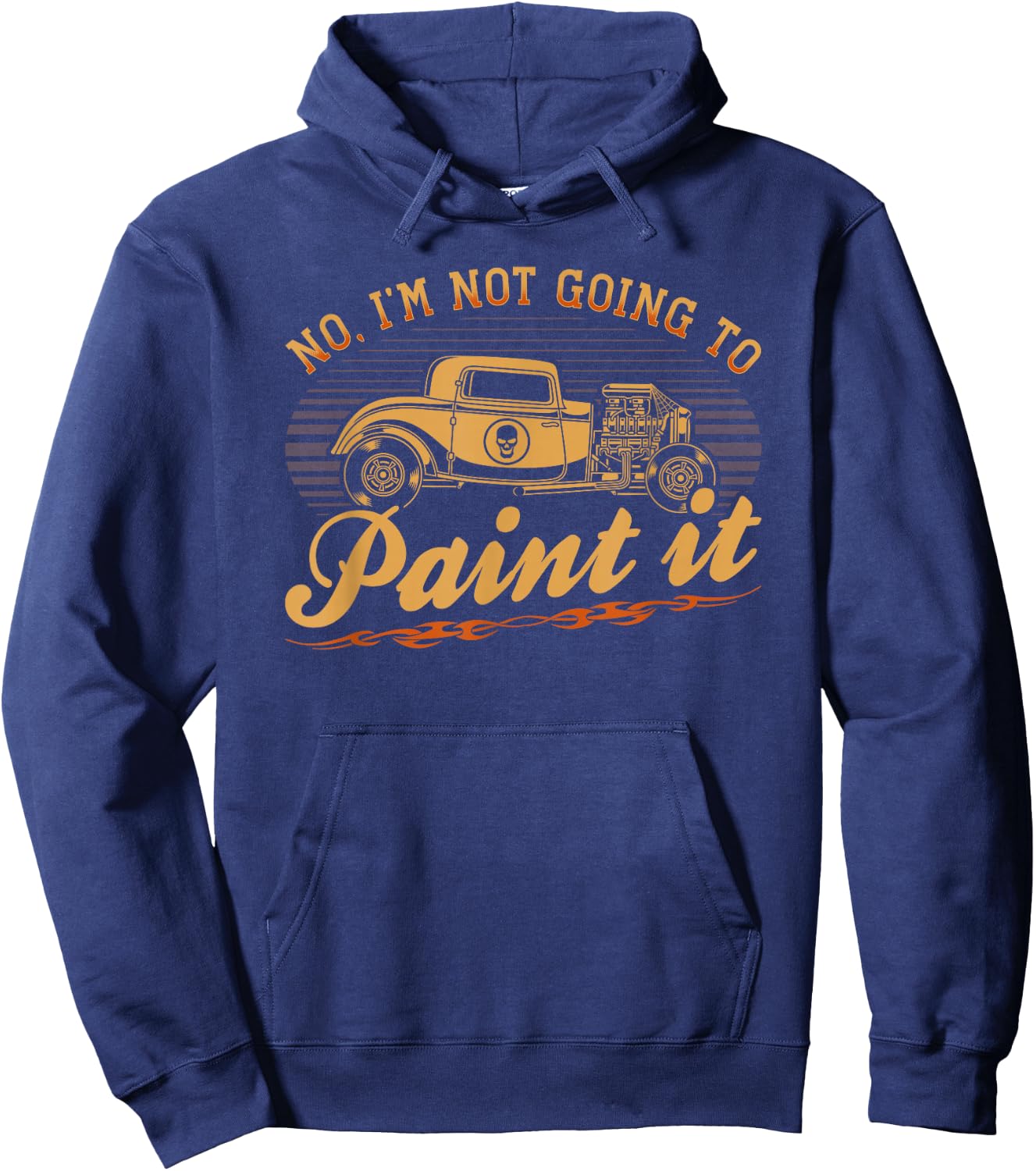 Hot Rod Rusty Car Quote, Vintage Rat Rod Hoodie - Hoodie | Navy