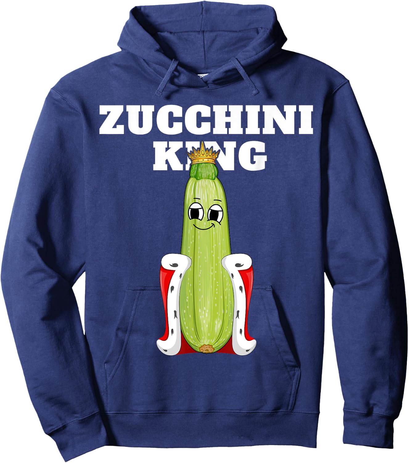 Zucchini King | Zucchini | Boys Zucchini Hoodie - Hoodie | Navy