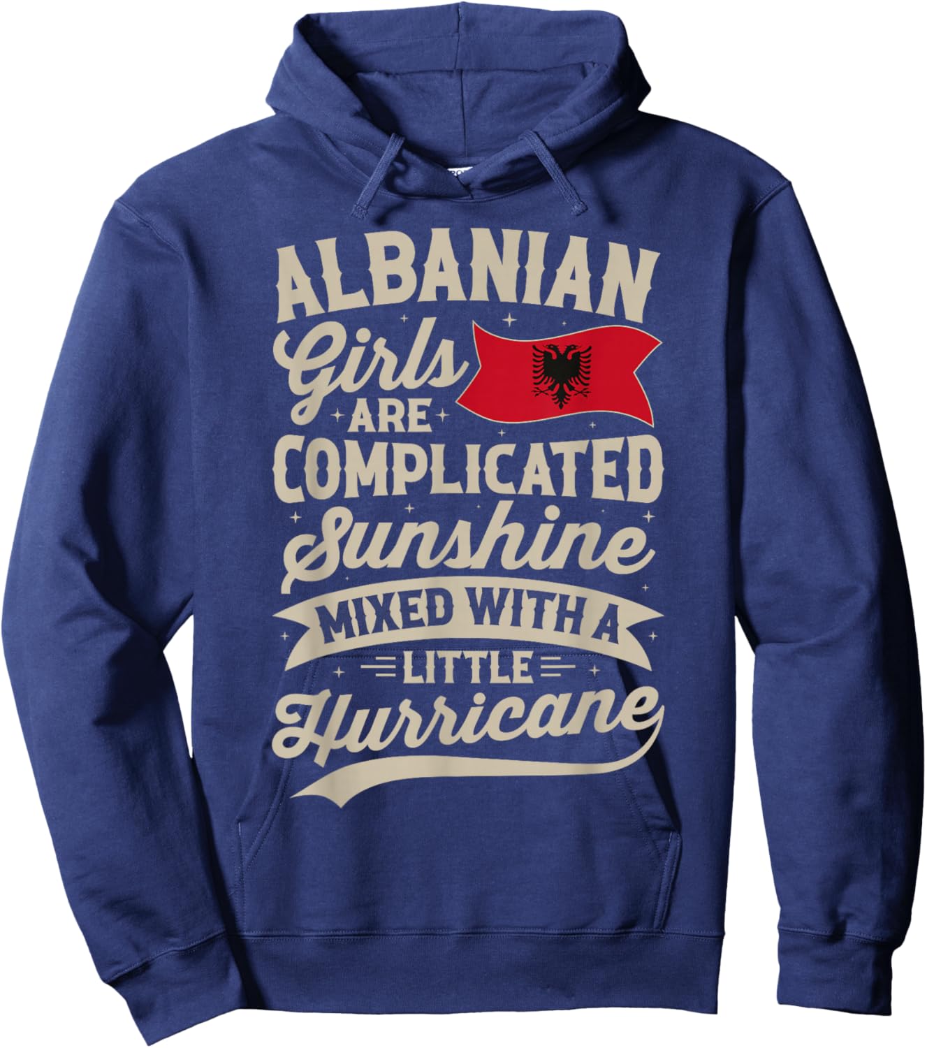 Albanian Girls Funny Albania Women Hoodie - Hoodie | Navy