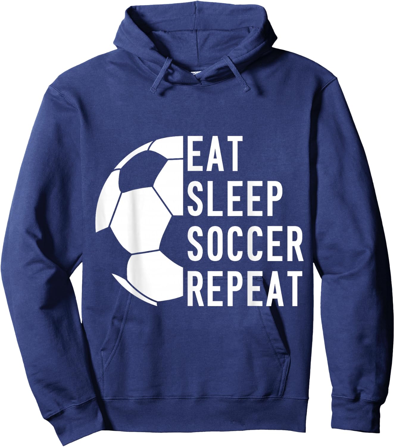 Eat Sleep Soccer Repeat Hoodie - Hoodie | Navy