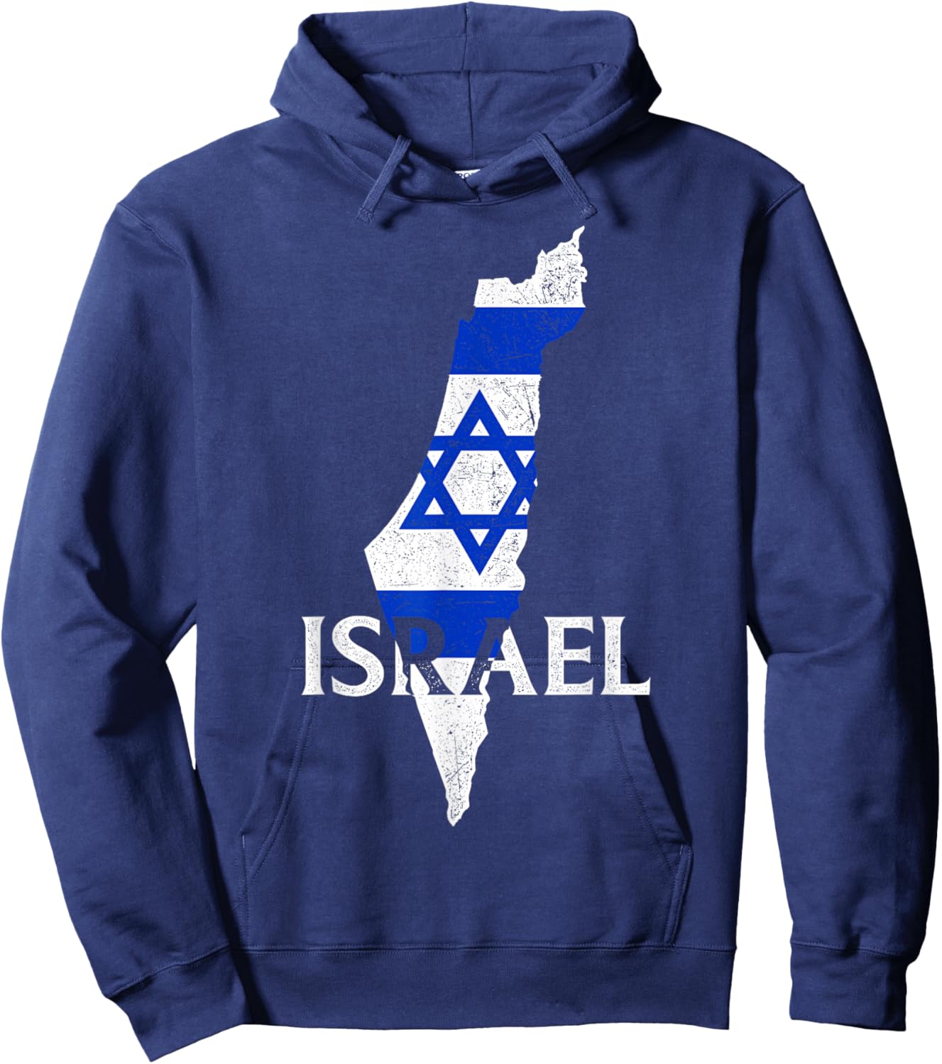 Israel Country Map Flag Proud Israeli Patriotic Hoodie - Hoodie | Navy