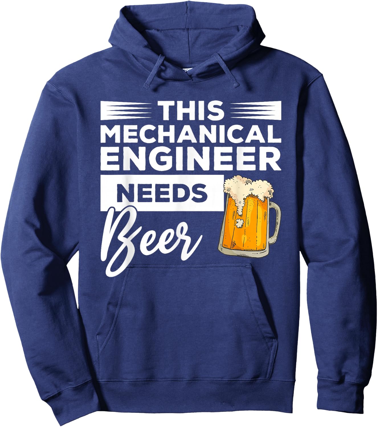 This Mechanical Engineer Needs Beer Mechanic Hoodie - Hoodie | Navy