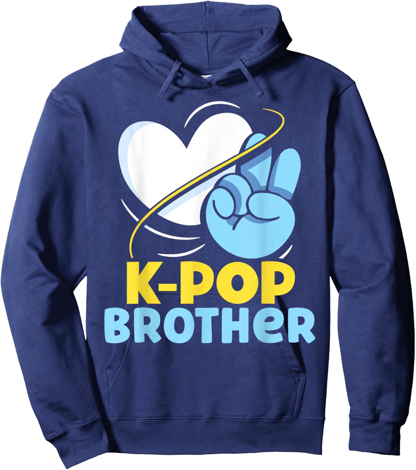 K-POP Brother Korean Cute K-Pop Music Lover Hoodie - Hoodie | Navy
