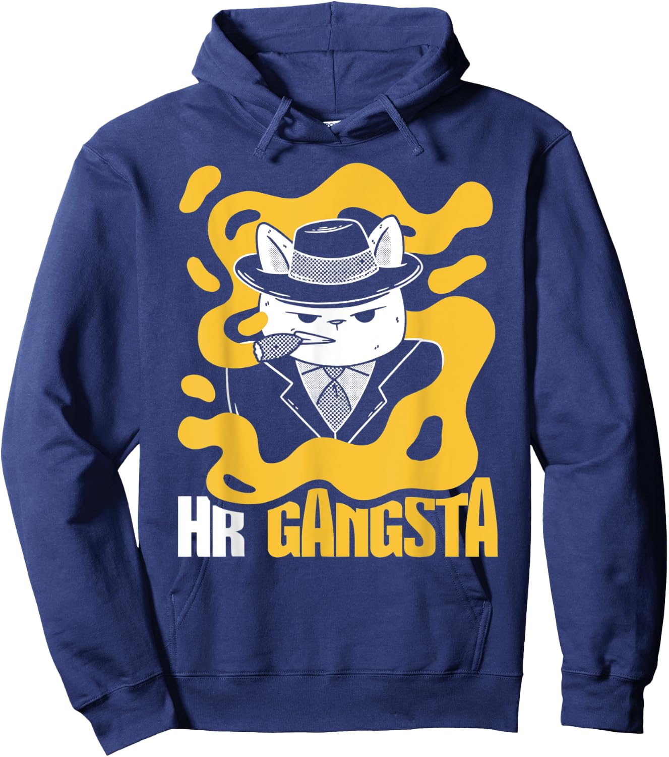 HR Gangsta Costume Funny Human Resource Hoodie - Hoodie | Navy