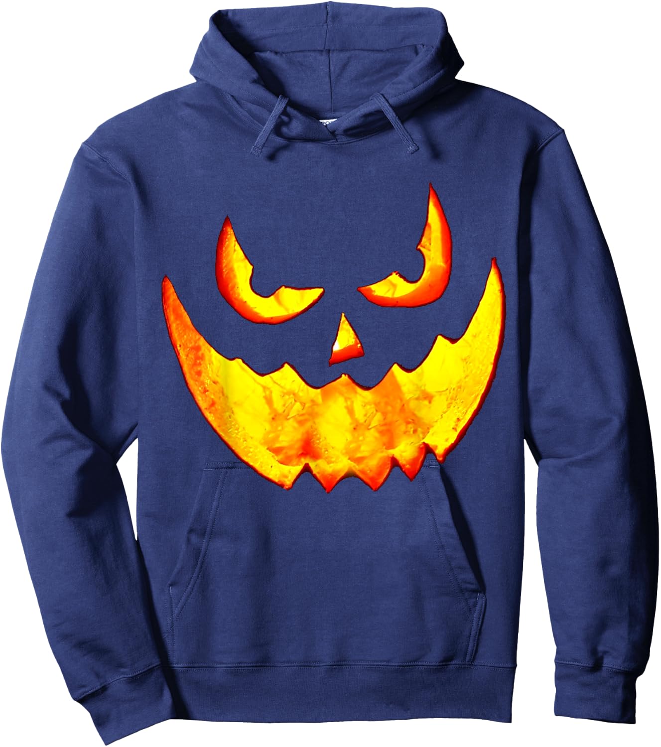Jack O Lantern Scary Pumpkin Halloween Costume Hoodie - Hoodie | Navy