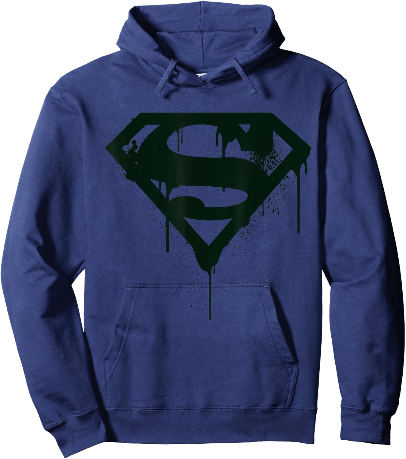 DC Superman Logo Doomsday Graffiti Hoodie - Hoodie | Navy
